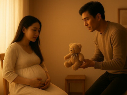 Chồng cũ đến thăm khi biết tôi sắp sinh, nhìn món quà anh tặng, tôi chỉ mỉm cười nói 2 từ