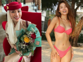 Nữ tiếp viên hàng chăm diện đồ khoét táo bạo khoe đôi gò bồng đảo căng tràn, body tuổi 28 đẹp ná thở