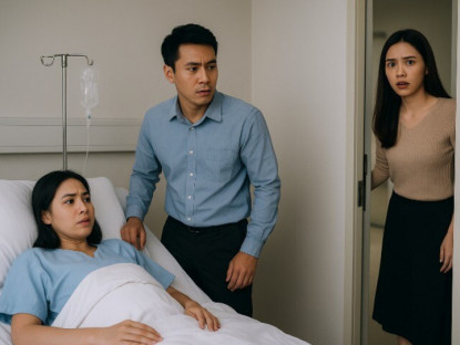 Đêm tôi nhập viện vì dọa sảy, chồng cũ lao tới ôm bụng khóc, sáng hôm sau vợ anh đến đánh ghen