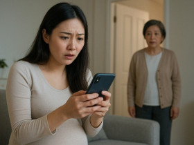 Cầm điện thoại của mẹ chồng, tôi vô tình phát hiện bí mật động trời của anh
