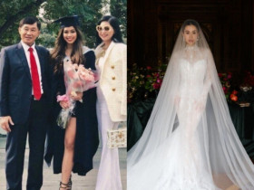 Váy cưới của con gái tỷ phú Jonathan Hạnh Nguyễn: Màu trắng chủ đạo, mang dấu ấn haute couture và tinh thần quý tộc Ý