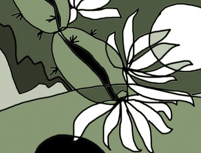 Hoa vàng bay trong gió