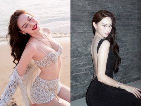 Á hậu Việt xưa ở trọ 15m2 lấy đại gia được đeo vàng kín cổ, toàn "mặc như không" khoe lưng trần đẹp mướt mắt