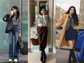 Áo kẻ ngang "phủ sóng" khắp nơi: 10 kiểu phối đồ giúp chị em tuổi nào diện cũng trông trẻ trung, sành điệu