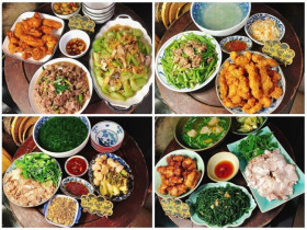 14 mâm cơm nóng hổi vừa ăn vừa thổi của mẹ đảm, nhìn mà chỉ muốn về nhà thưởng thức ngay