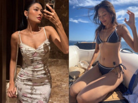 Gu ăn mặc nóng bỏng của Á hậu Việt yêu thiếu gia là hậu duệ đời thứ 7 của gia tộc nước hoa Pháp danh giá