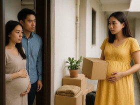 Cô hàng xóm mới chuyển đến đang mang bầu, tôi sửng sốt khi biết cha đứa bé là ai