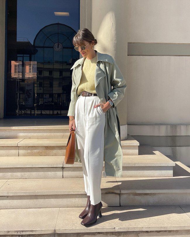 Mùa lạnh đón đầu xu hướng diện quần trắng nhờ 4 công thức này, hội chị em vừa mặc ấm lại trẻ trung hơn tuổi - 2