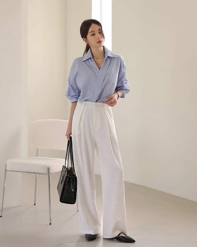 Mùa lạnh đón đầu xu hướng diện quần trắng nhờ 4 công thức này, hội chị em vừa mặc ấm lại trẻ trung hơn tuổi - 15