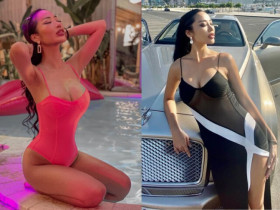 Nữ tiếp viên hàng không là đối thủ của Hương Giang ở Miss Universe, chỉ yêu người có 40 tỷ, chuộng mốt hở bạo khoe dáng "bốc lửa"