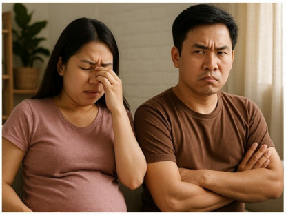 Vợ cực nhọc mang thai và chăm con, người chồng thốt lên hai câu nói khiến cô "vỡ mộng"