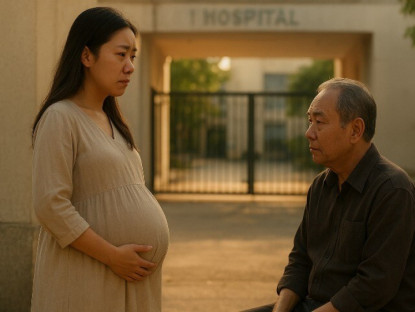 Bầu 8 tháng, tôi kiên quyết cắt đứt với bố ruột, ngày gặp lại ông tôi chỉ biết khóc