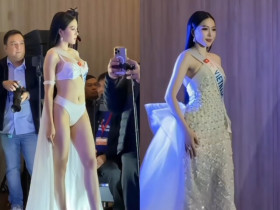 Kiều Duy khoe body gợi cảm trong bán kết Miss International, thái độ giám khảo gây chú ý