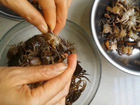 Mua cua đồng về chớ dại nấu luôn, ngâm ngay vào thứ nước này, giun sán trong cua bò ra hết tha hồ yên tâm nấu ăn