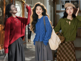 Không phải đen trắng hay xám, đây là 5 màu áo len đẹp nên sắm mùa Thu Đông, vừa trẻ trung lại không kén da