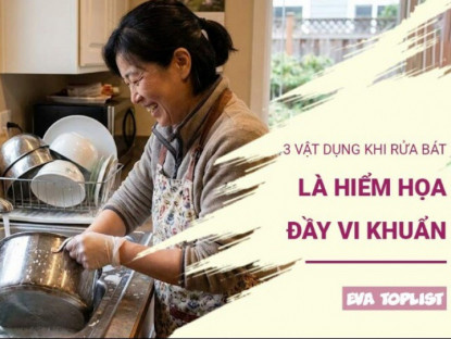 3 vật dụng khi rửa bát tưởng vô hại nhưng là ổ vi khuẩn đáng sợ