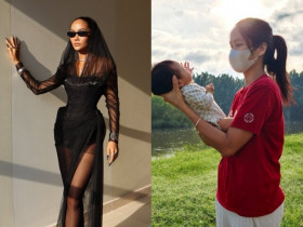 H'Hen Niê lần đầu trở lại showbiz sau 2 tháng sinh con, sắc vóc quá "slay" khác hẳn khi ở nhà làm "mẹ bỉm"