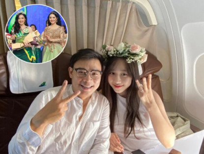 Nữ sinh ngoại giao là Hoa khôi VTV, quen "ông chú" giản dị sau mới biết là triệu phú, nghỉ việc về làm mẹ vẫn xinh như hoa