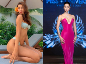 Mỹ nhân Gia Lai thi Hoa hậu 4 lần giờ làm dâu hào môn, diện toàn váy áo o ép khoe "núi đôi" đẫy đà