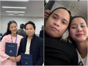 Phản ứng của người đẹp 4 lần thi hoa hậu khi chồng thiếu gia bị chê bai nhan sắc