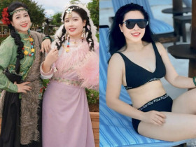 Bà xã "ông hoàng nhạc đỏ": Là giảng viên 2 bằng đại học, càng ngày càng đẹp, con gái 19 tuổi tài năng hiếm