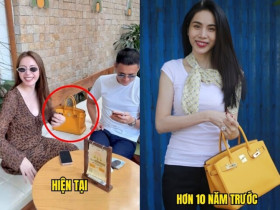 Đi xe sang, Thủy Tiên vẫn trung thành với mẫu túi hiệu dùng 10 năm chưa chán, từng mang lên xe khách về quê