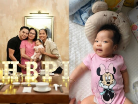 Sao Việt 24h: H’Hen Niê bế con gái đến mừng sinh nhật bà nội, bố chồng nàng hậu cúi người tặng hoa cho vợ cực "tình"