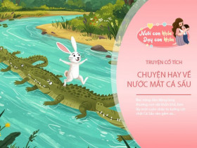 Truyện cổ tích: Sự tích nước mắt Cá Sấu