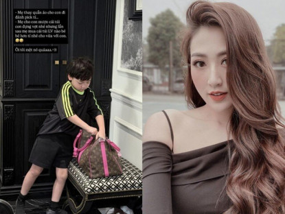 Lấy thiếu gia Hà Nội, MC Đài THVN nghỉ việc về làm mẹ sang chảnh, cho quý tử 7 tuổi xách túi hiệu nghìn đô đi chơi