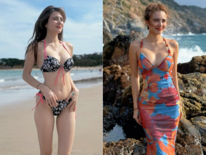 Em chồng kín tiếng của Thủy Tiên đích thị là "nữ thần bikini", U40 chuộng ăn diện bốc lửa khoe "tuyết lê" căng tràn