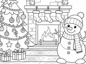 Tranh tô màu Giáng sinh, món quà tinh thần nuôi dưỡng ký ức tuổi thơ của trẻ