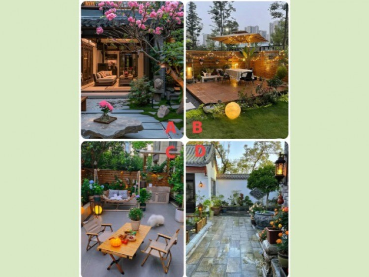 Trắc nghiệm: Chọn một sân nhỏ bạn thích nhất, đáp án sẽ tiết lộ hình ảnh của bạn trong mắt đàn ông