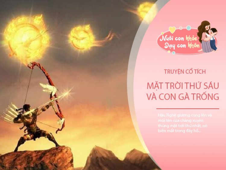 Truyện cổ tích: Mặt trời thứ sáu và sự tích con gà trống có mào đỏ