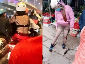 Trời rét căm, hội chị em mặc kiểu "thời trang hơn thời tiết" hở cả nội y khiến người xung quanh bối rối