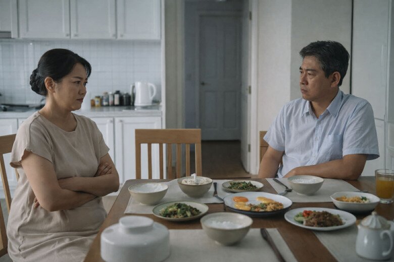 Vợ bầu ngủ đến 8 giờ sáng không dậy nấu ăn cho bố mẹ chồng, còn nói 1 câu khiến cả nhà chết lặng - 1