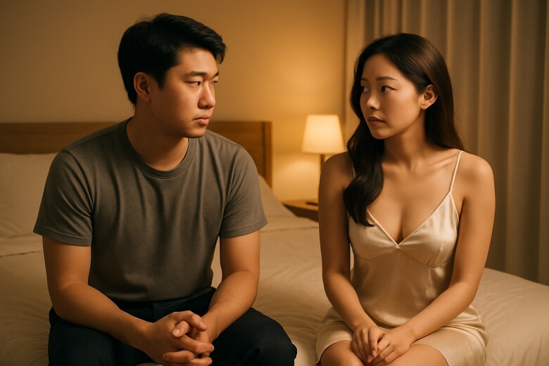 Cả họ ép cưới vợ trẻ cho kịp đẻ, đêm tân hôn cô ấy chỉ vào bụng nói một câu khiến cả nhà tôi câm nín - 1