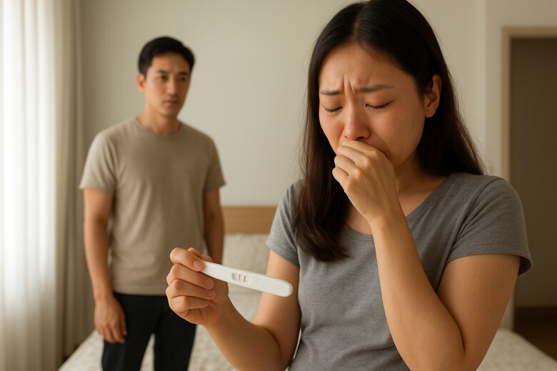 Lầm lỡ với người cũ trước ngày cưới, khi que thử thai hiện 2 vạch chồng nói 1 câu khiến tôi xấu hổ - 1