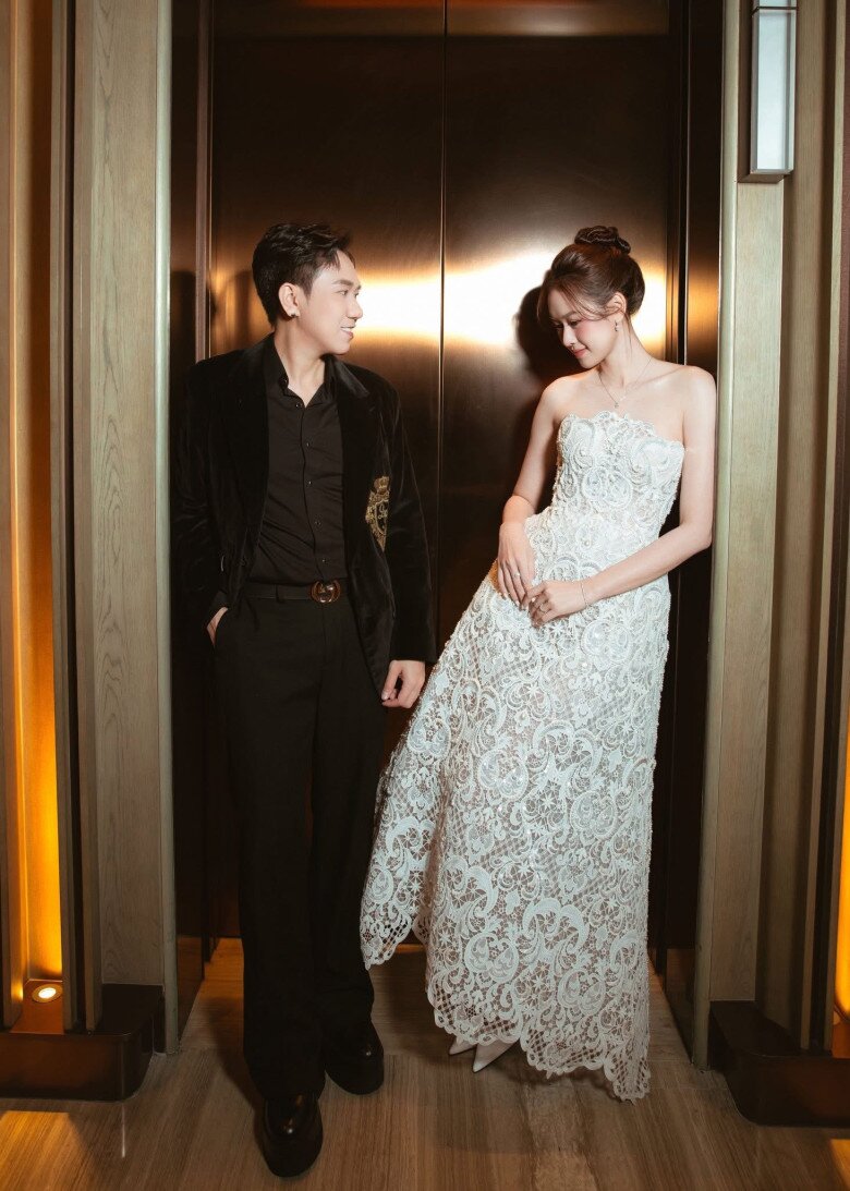Bạn thân Trấn Thành thắng đời 1-0 khi cưới cô vợ kém 12 tuổi đẹp "chấp" cả hoa hậu, cân cả kiểu đầm kén người mặc - 9