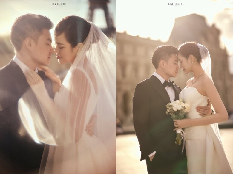 Hoa hậu Đỗ Thị Hà khoe "cặp kiếm Nhật" dài 1m11 trứ danh trong bộ ảnh cưới đẹp như tranh ở Paris - 1