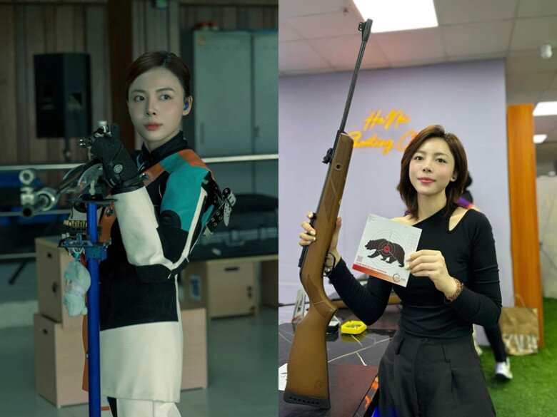 &#34;Hoa khôi bắn súng&#34; 2k4 mang hàm Thượng úy, gây bất ngờ với diện mạo đời thường đẹp như hoa hậu, chân dài chuẩn mẫu - 5