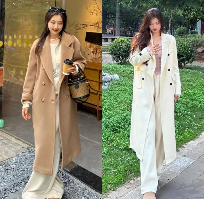 Không phải quần ống rộng hay legging, đây là kiểu quần mặc với áo khoác dài đẹp nhất giúp kéo chân dài cả mét - 2