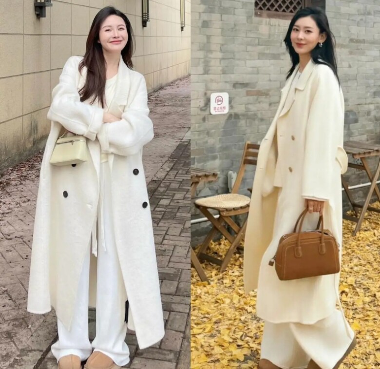 Không phải quần ống rộng hay legging, đây là kiểu quần mặc với áo khoác dài đẹp nhất giúp kéo chân dài cả mét - 3