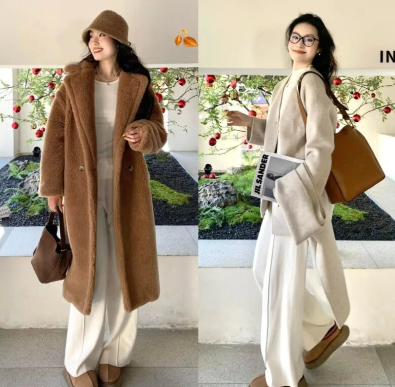 Không phải quần ống rộng hay legging, đây là kiểu quần mặc với áo khoác dài đẹp nhất giúp kéo chân dài cả mét - 5