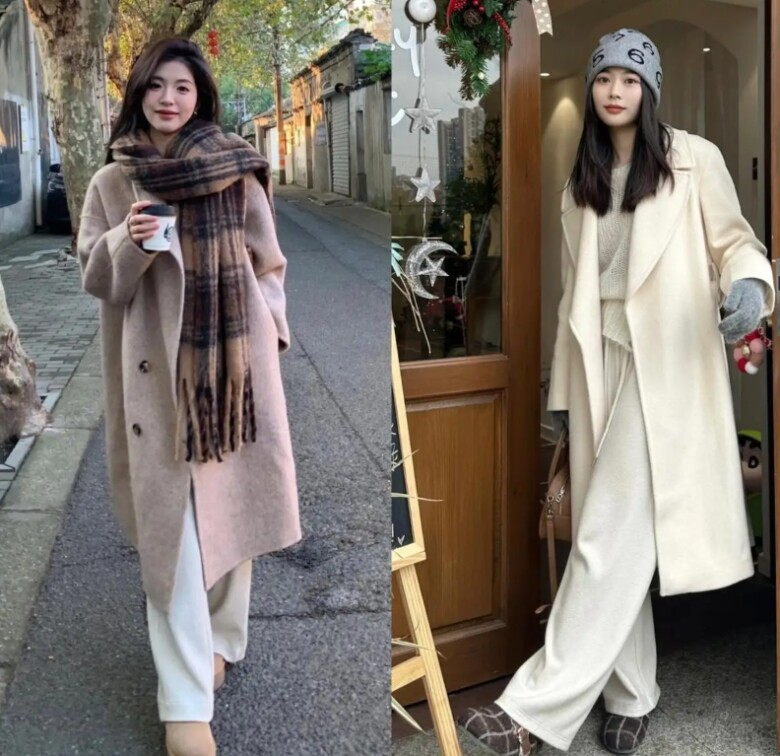 Không phải quần ống rộng hay legging, đây là kiểu quần mặc với áo khoác dài đẹp nhất giúp kéo chân dài cả mét - 6