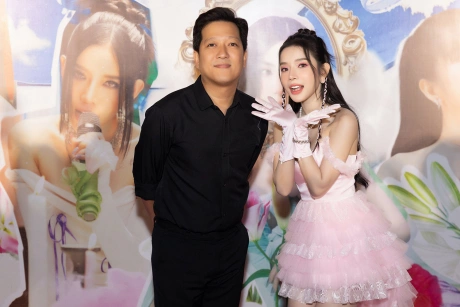 "Con gái" Trường Giang là nàng thơ mới của Trấn Thành, đẹp siêu thực như AI, eo nhỏ 56cm vạn người mê - 3