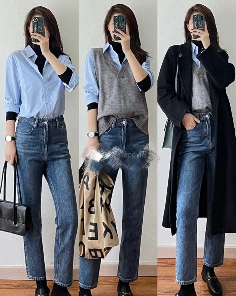 6 công thức mặc đẹp mùa thu chỉ với một chiếc áo sơ mi, diện đi làm hay đi chơi đều auto xinh, không cần nghĩ nhiều - 2