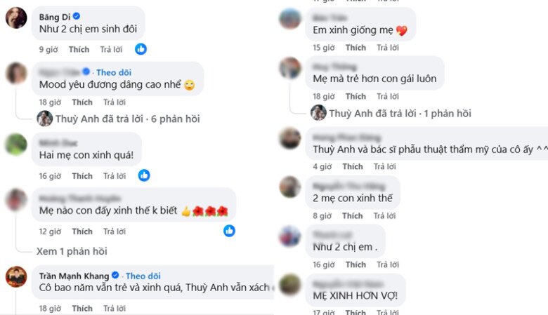 "Bạn gái Mạnh Trường" hiếm hoi khoe nhan sắc mẹ ruột trẻ đẹp như chị em sinh đôi khiến con gái cũng phải "xách dép" - 2