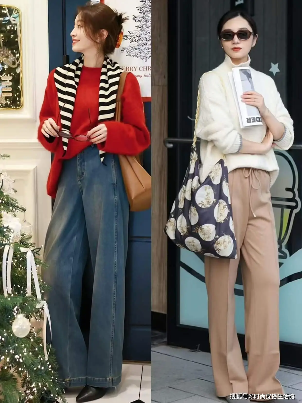 Nhiệt độ giảm, chị em phối áo len với 3 kiểu quần ống rộng đơn giản mà thời trang hơn cả khối đồ hiệu - 7