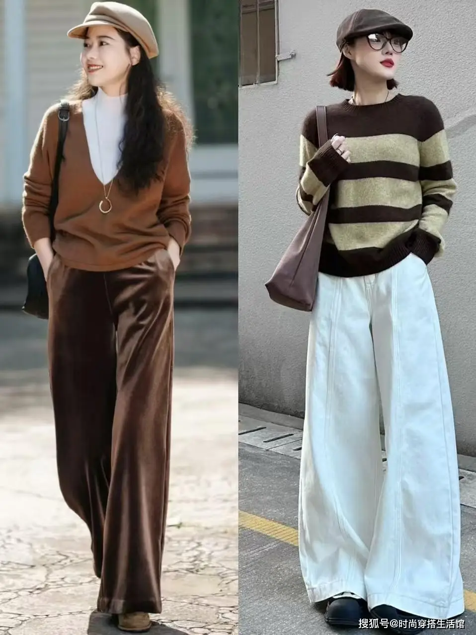 Nhiệt độ giảm, chị em phối áo len với 3 kiểu quần ống rộng đơn giản mà thời trang hơn cả khối đồ hiệu - 8