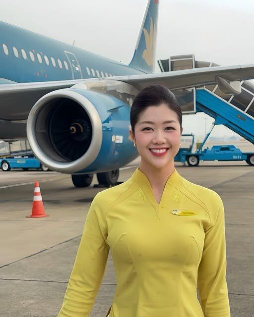 Nữ tiếp viên trưởng đẹp nhất nhì ngành hàng không có gia thế đặc biệt, U40 giữ da trong như ngọc, body không góc chết - 2